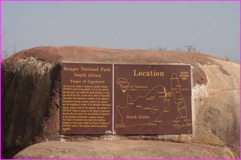 Et pour la X�me fois, Prosper passe le tropique du Capricorne ici, apr�s l'Am�rique du Sud, l'Australie