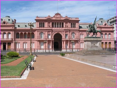 Le palais du gouvernement � Buenos Aires, o� r�side le Pr�sident