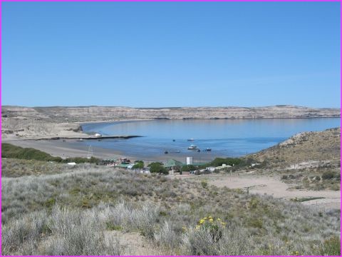 Vue g�n�rale de Puerto Piramides, � Valdes