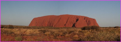 Coucher de soleil sur Uluru face Ouest