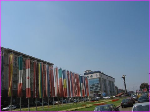 La place Battenberg avec 