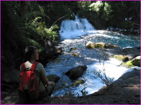 R�verie au bord de la rivi�re � Ojos de Cabarta