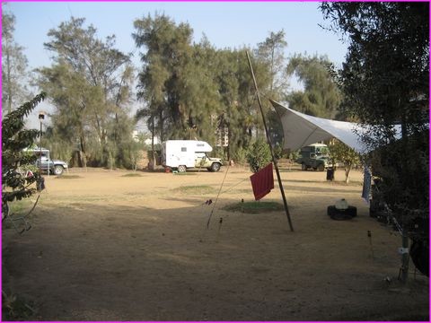 Au camping Salma du Caire, nous n'tions que 5 de F, I, NL, D et GB