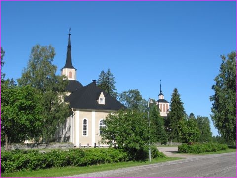 Une belle �glise � c�t� de laquelle nous avons pass� la nuit pr�s de Iisalmi