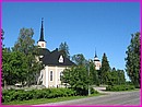 Une belle �glise � c�t� de laquelle nous avons pass� la nuit pr�s de Iisalmi