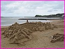 Sculture de sable sur la plage de St Jean de Luz