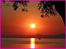 Pas chouette ce coucher de soleil ... que pour nous, � Afissos