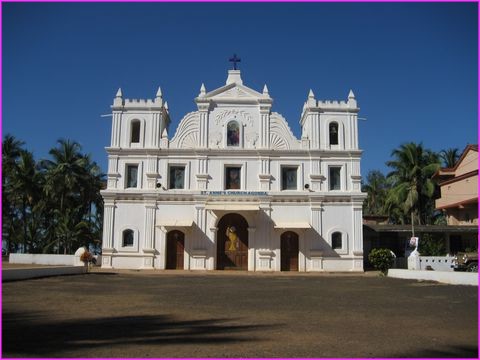 Belle �glise � Agonda de l'�poque Portuguaise