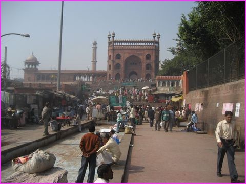 La Jama Masjid (mosqu�e) la plus grande de l'Inde (25.000 