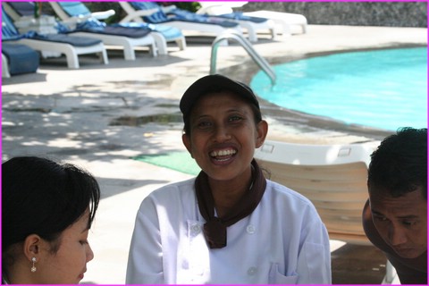 Et voil�, le sourire sur toutes les l�vres des personnels des h�tels.