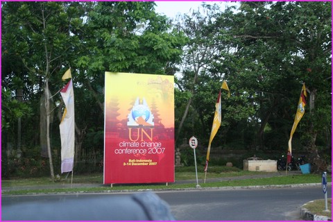 Nous partagions l'ile avec la conf�rence Mondiale sur le r�chauffement de la plan�te