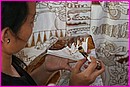 Travail du Batik