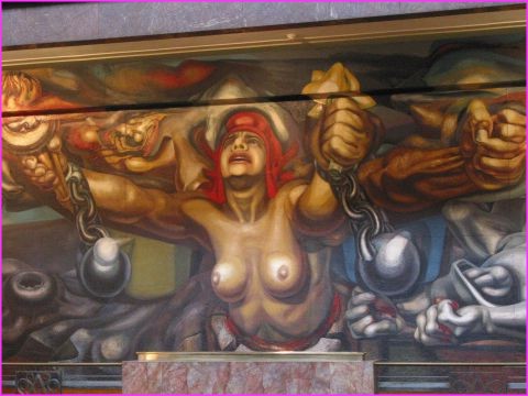 Etonnantes fresques que celles du Palacio de Bellas Artes