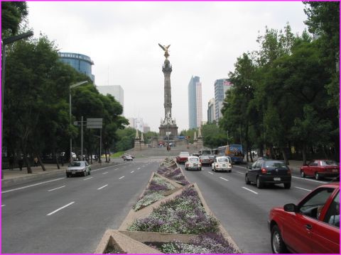 De grandes avenues, de la verdure, c'est �a aussi Mexico City