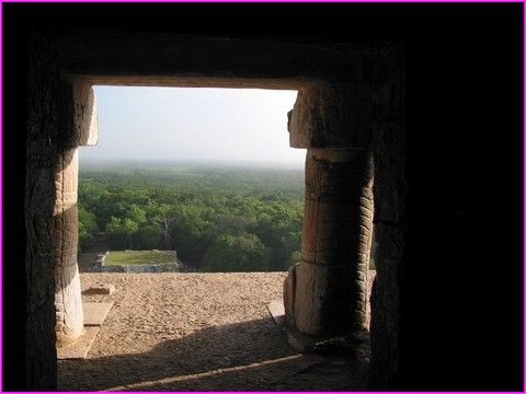 Vue du haut du Castillo