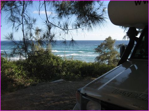 Quelques bons bivouacs avec vue dominante sur l'oc�an Indien