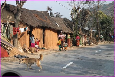 Habitat typique des villages en bord de route
