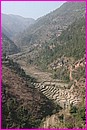 Belle vue des gorges depuis la route de Butawal � Pokhara