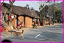 Habitat typique des villages en bord de route