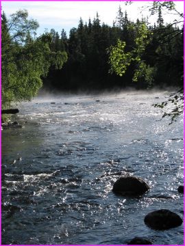 Nous avons dormi au bord de ce torrent