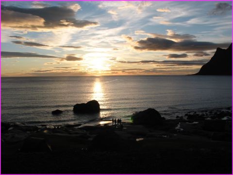 le soleil de minuit � Utakleiv