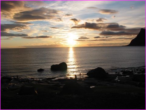 le soleil de minuit � Utakleiv