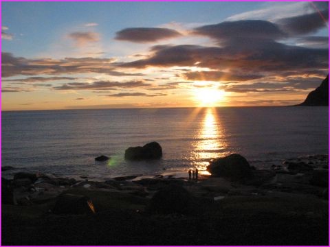 le soleil de minuit � Utakleiv