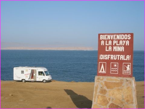 Des bivouacs sympas, o� nous �tions toujours seuls dans le Parc National de Paracas