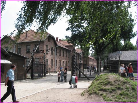 Entr�e du camp d'Auschwitz