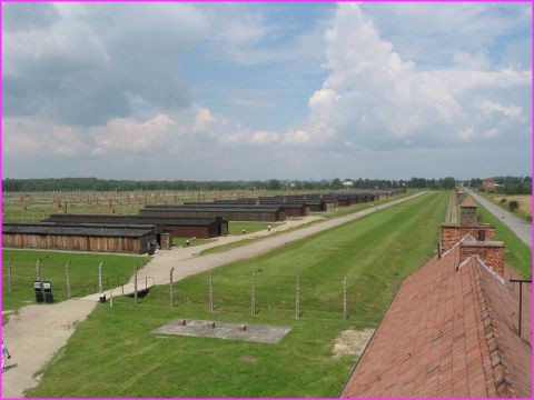 Vue g�n�rale du camp de Birkenau