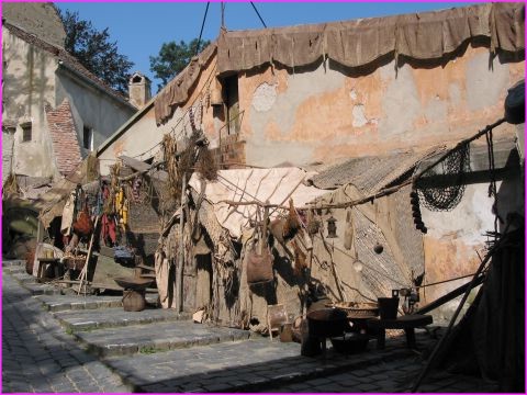 Reconstitution de l'&eacute;poque du moyen age &agrave; Sighisoara