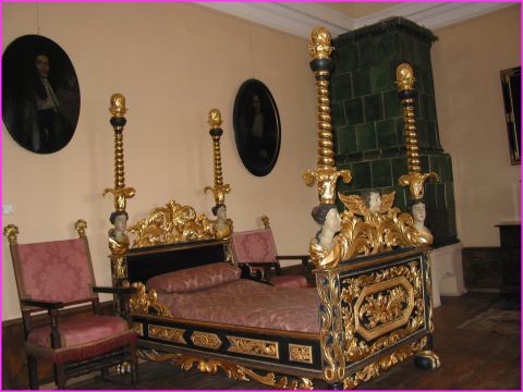 Une des chambres du ch�teau Cerveny Kamen