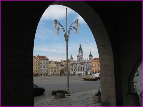 La grande place de Cesk� Budejovice