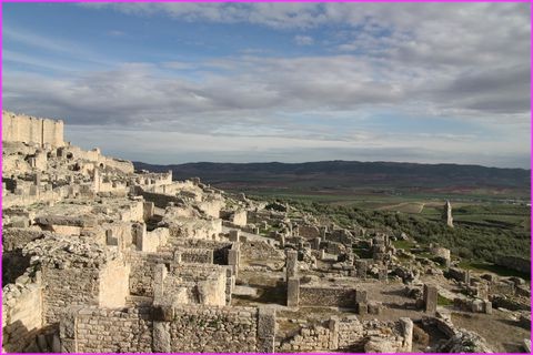 Les ruines (une partie) de Dougga