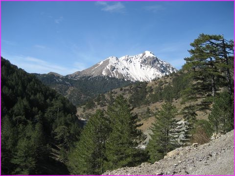 La neige n'est pas loin du tout de la c�te en cette saison (Mars)