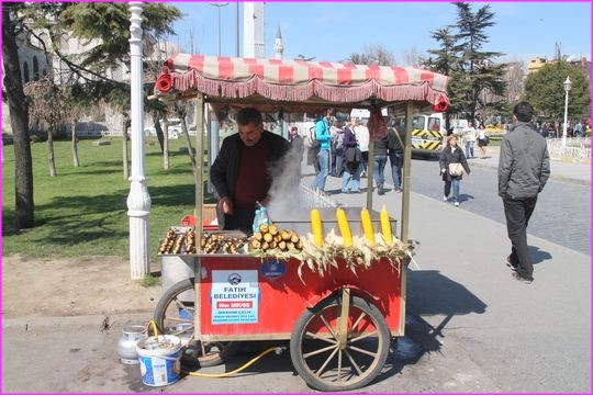 Ma�s et marrons grill�s font recette