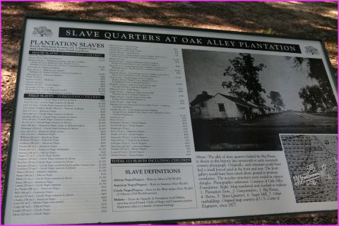 Et nous n'oublions pas combien d'esclaves ont �t� 