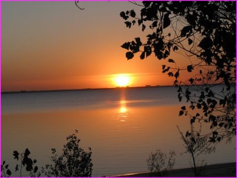 Un joli coucher de soleil pour nous accueillir � Las Canas